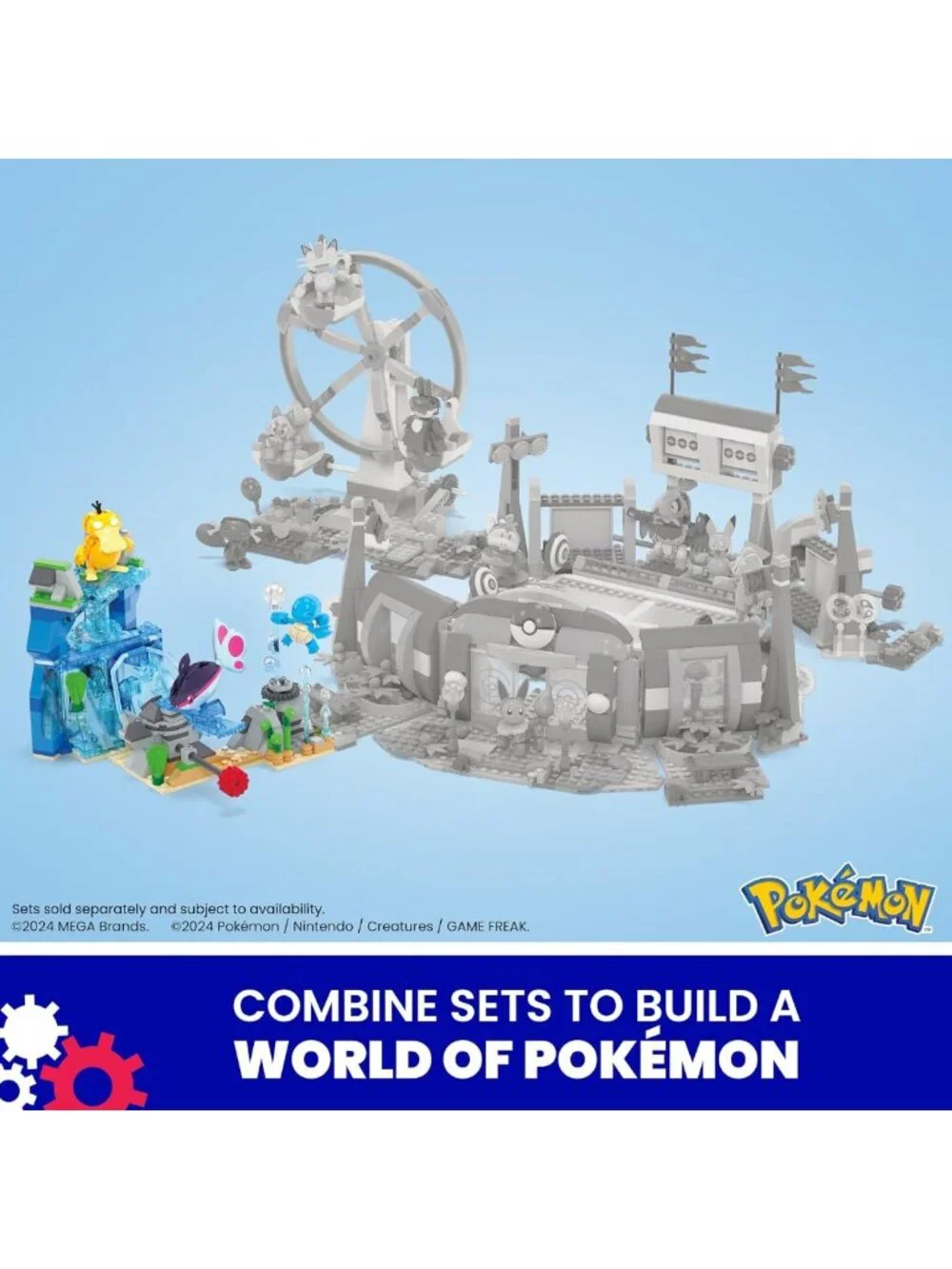 319-Piece Aquatic Adventure Building Set with 2 Poseable Characters for Kids